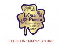 Etichette adesive per fioristi, fiorai e vivaisti (mm 32x35)  (cod.12G)